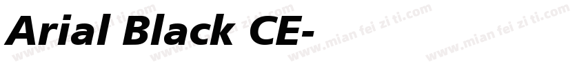 Arial Black CE字体转换